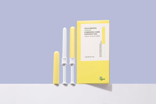 Yellohana Vegan Feminine Care Essence Gel - Veganský gel pro intimní péči je veganský čisticí a hydratační gel pro intimní oblast s pH 4,5, obohacený o 10 % laktobacilů a dexpanthenol.