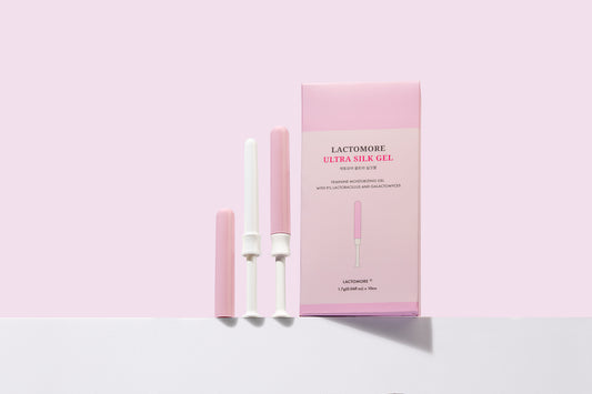 Lactomore ultra silk gel - Hedvábný gel pro intimní péči (vegan) je veganský zvlhčující gel s 9% obsahem Lactobacillus a Galactomyces, vytvořený pro každodenní péči o citlivou intimní oblast.