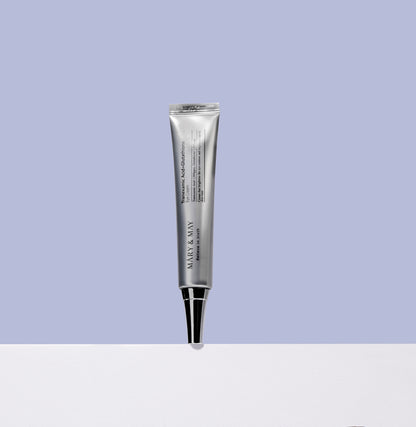 Mary&May Tranexamic Acid+Glutathione Eye Cream 30g - Oční krém s 1 000 ppm kyseliny tranexamové a 1 000 ppm glutathionu, určený k intenzivní péči o tmavé kruhy v oblasti očního okolí.