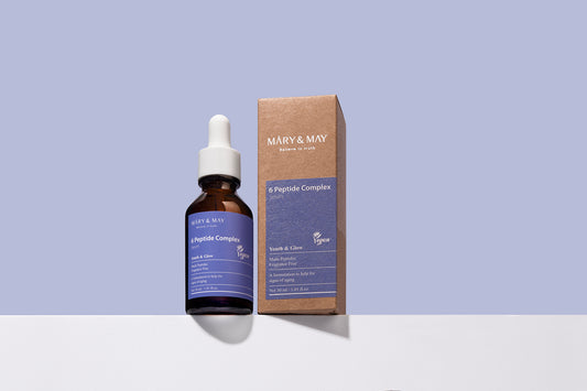 Mary&May 6 Peptide Complex Serum 30ml - Zpevňující sérum s komplexem 6 peptidů. pleťové sérum s komplexem 6 peptidů, které je navrženo pro anti-aging