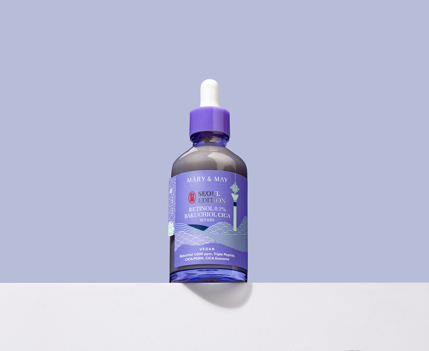 Mary&May Retinol 0.1% Bakuchiol Cica Serum 80ml - Sérum s retinolem a bakuchiolem. Pleťové sérum pro dosažení omlazujícího, zpevňujícího a zklidňujícího účinku.