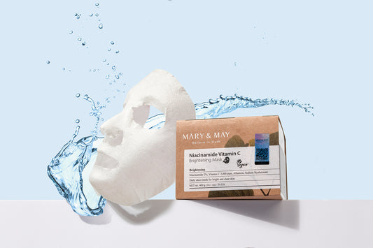 Mary&May Niacinamide Vitamin C Brightening Mask 30ea/400g - Rozjasňující maska s niacinamidem a vitamínem C (30 ks)