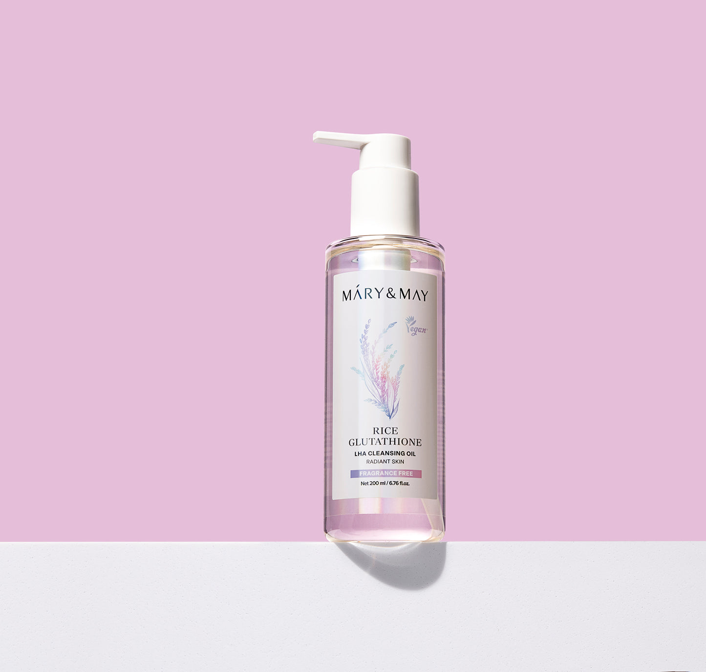 Mary&May Rice Glutathione LHA Cleansing Oil 200ml - Hloubkový čisticí olej. Jemný, ale účinný prostředek pro důkladné čištění pleti.