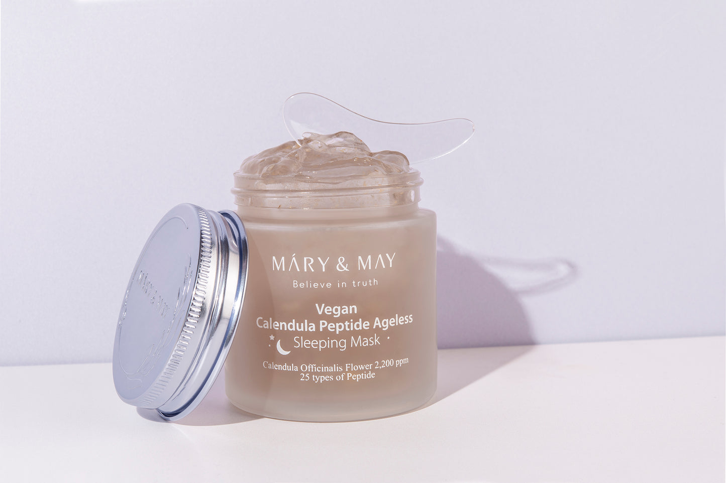 Mary&May CalenduIa Peptide Ageless Sleeping Mask 110g - Noční gelová maska určená k intenzivní regeneraci, hydrataci a zklidnění pleti během spánku