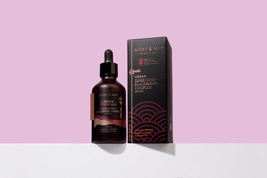 Mary&May Idebenone+Blackberry Complex Serum 80ml - Antioxidační sérum s idebenonem a výtažky z ostružin.