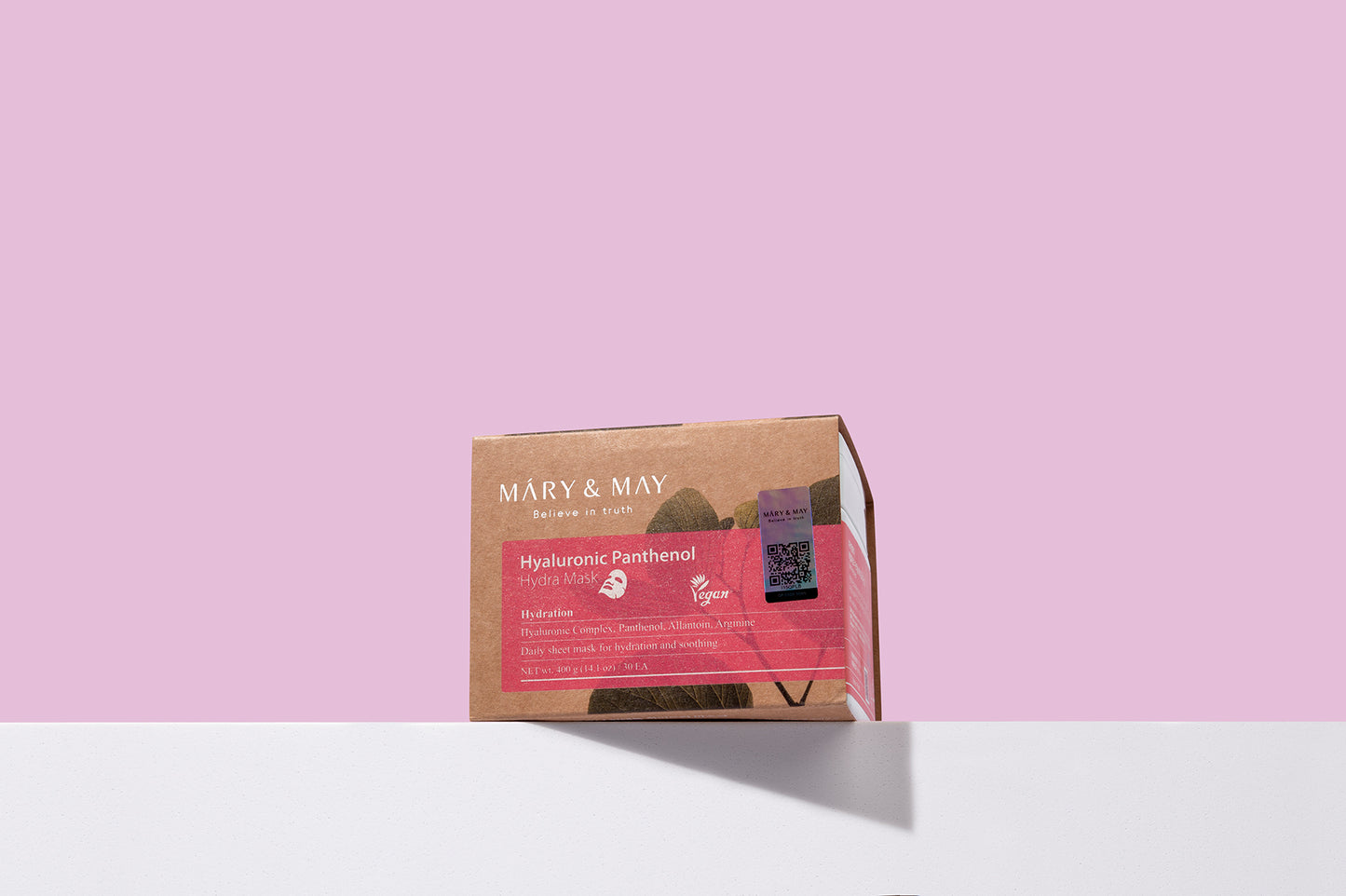 Mary&May Hyaluronic Panthenol Hydra Mask 30ea/400g - Hydratační plátýnkové masky určené pro každodenní péči o pleť s dehydratací, suchostí nebo citlivostí