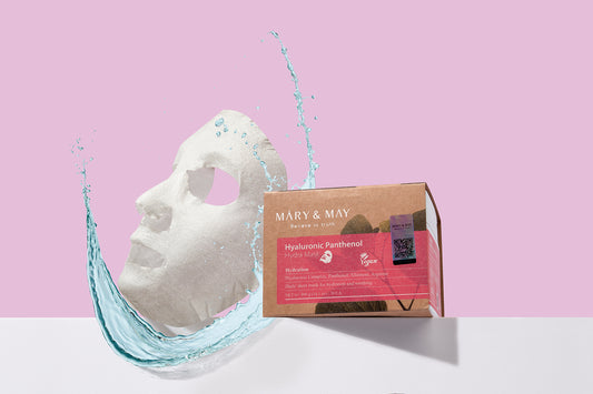 Mary&May Hyaluronic Panthenol Hydra Mask 30ea/400g - Hydratační plátýnkové masky určené pro každodenní péči o pleť s dehydratací, suchostí nebo citlivostí