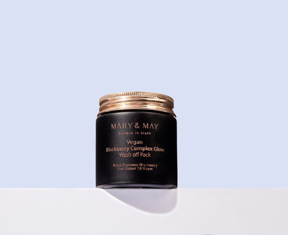 Mary&May Blackberry Complex Glow Wash Off Pack 125g - Rozjasňující smývatelná pleťová maska s komplexem ostružinových extraktů