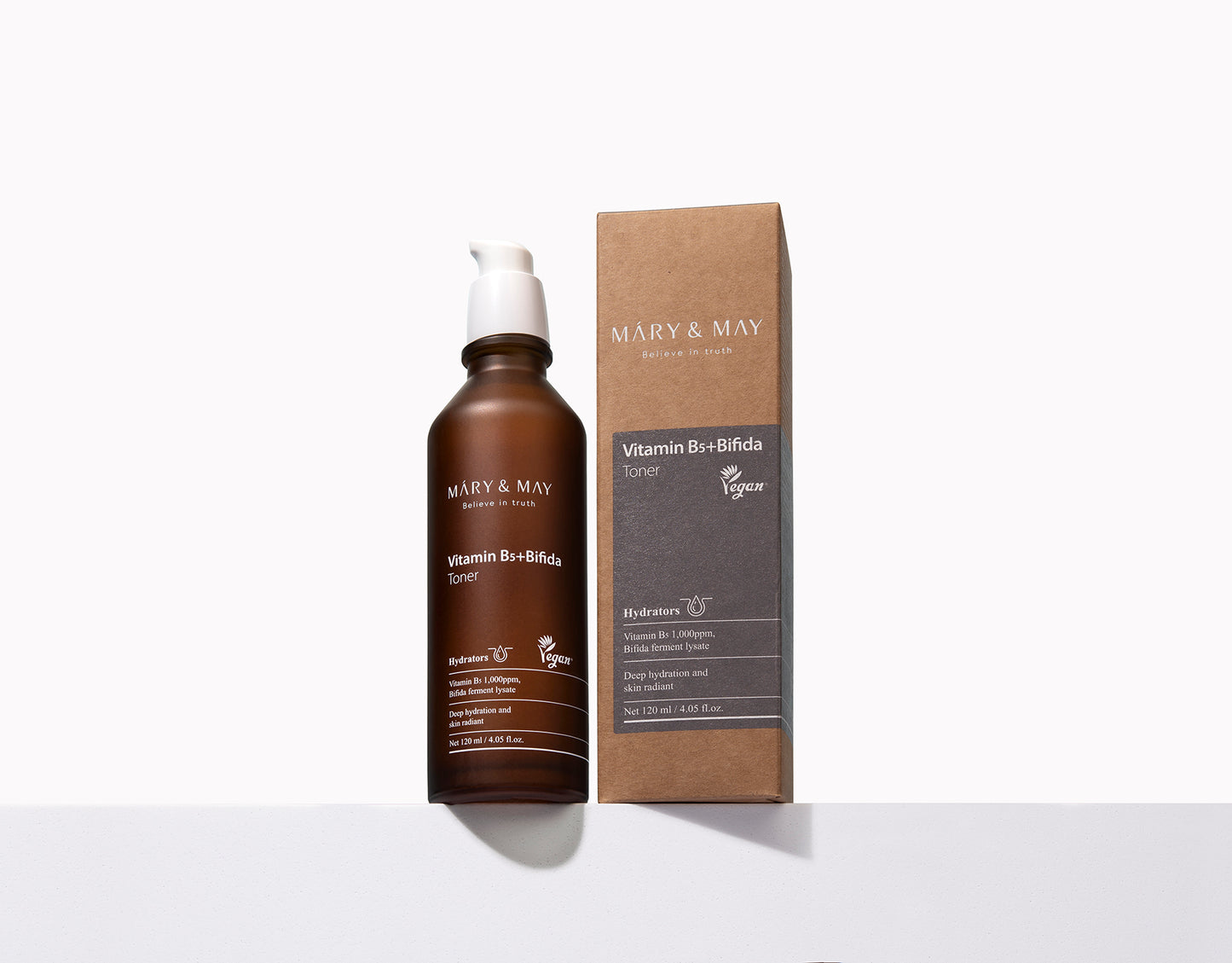 Mary&May Vitamin B5+Bifida Toner 120ml - Hydratační a regenerační pleťové tonikum obohacené o vitamín B5 (panthenol) a probiotický bifidový ferment lysát