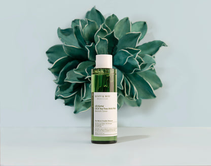Mary&May Vegan CICA Tea AHA PHA Blemish Toner 200ml - Zklidňující a jemně exfoliační pleťový toner určený pro každodenní péči o problematickou, citlivou a aknózní pleť.