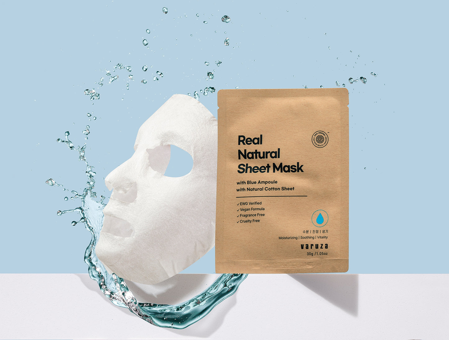Real Natural Sheet Mask - Hydratační a zklidňující pleťová plátýnková maska s přírodními extrakty - V ČR koupíte jen zde!