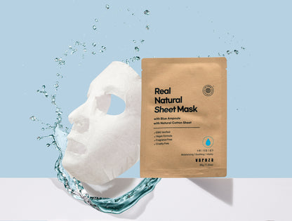 Real Natural Sheet Mask - Hydratační a zklidňující pleťová plátýnková maska s přírodními extrakty - V ČR koupíte jen zde!