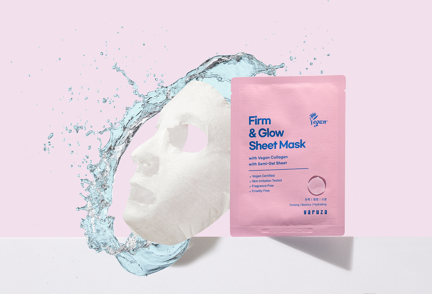 Firm & Glow Sheet Mask - Zpevňující a rozjasňující plátýnková maska s veganským kolagenem - V ČR koupíte jen zde!