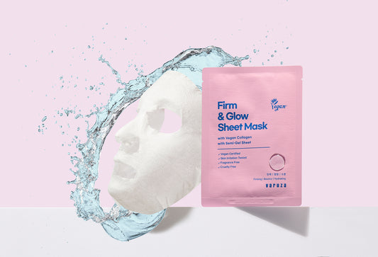 Firm & Glow Sheet Mask - Zpevňující a rozjasňující plátýnková maska s veganským kolagenem - V ČR koupíte jen zde!